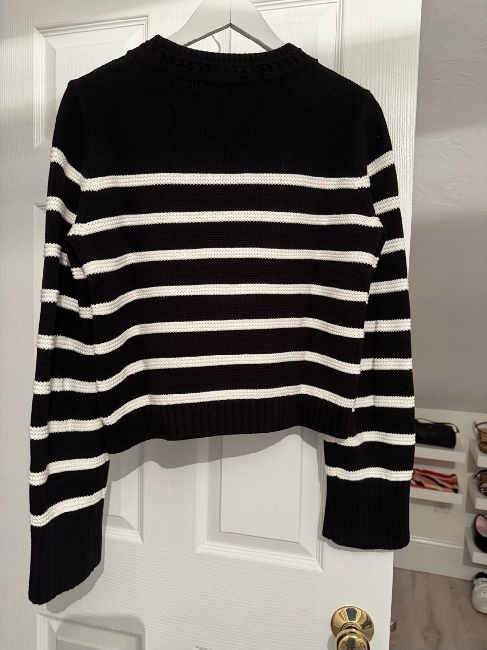 La Ligne Jill Sweater Black/White Stripe Size M - Picture 5 of 8